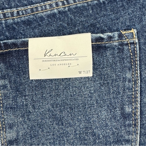 New Kancan Glora High Rise Shorts Distressed Frayed Denim - Picture 4 of 8